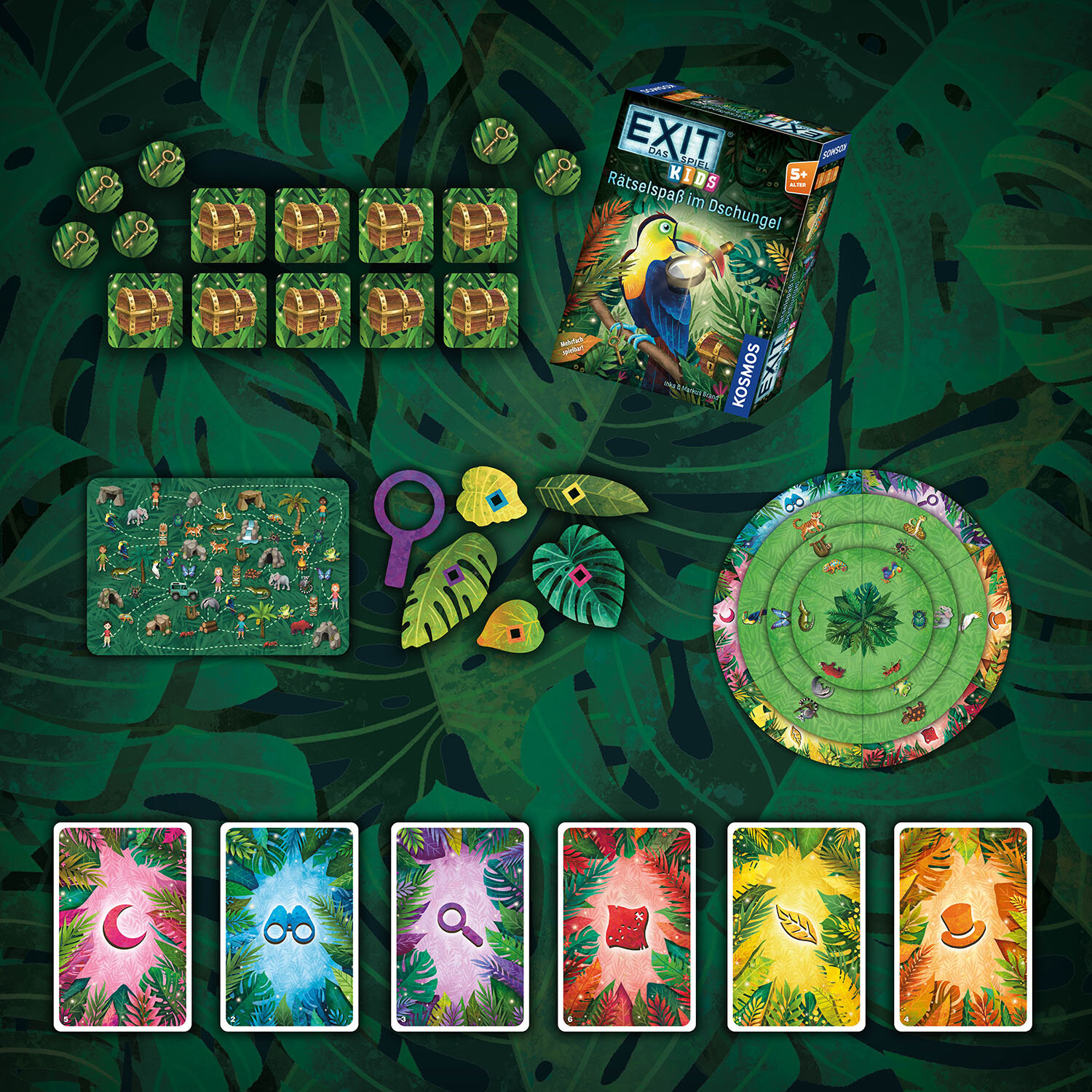 EXIT - Das Spiel Kids: Rätselspaß im Dschungel, Partyspiel