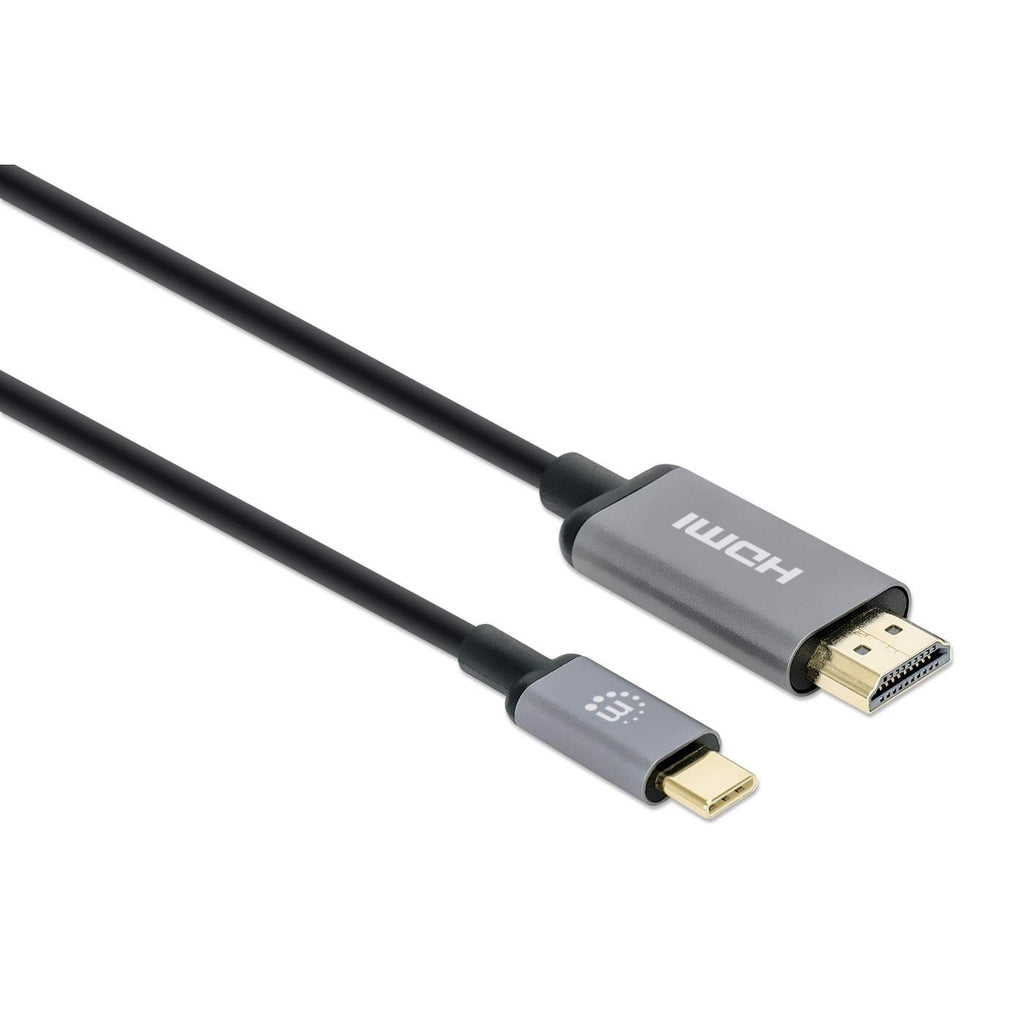 MANHATTAN 4K@60Hz USB-C auf HDMI-Kabel Stecker/Stecker 2m