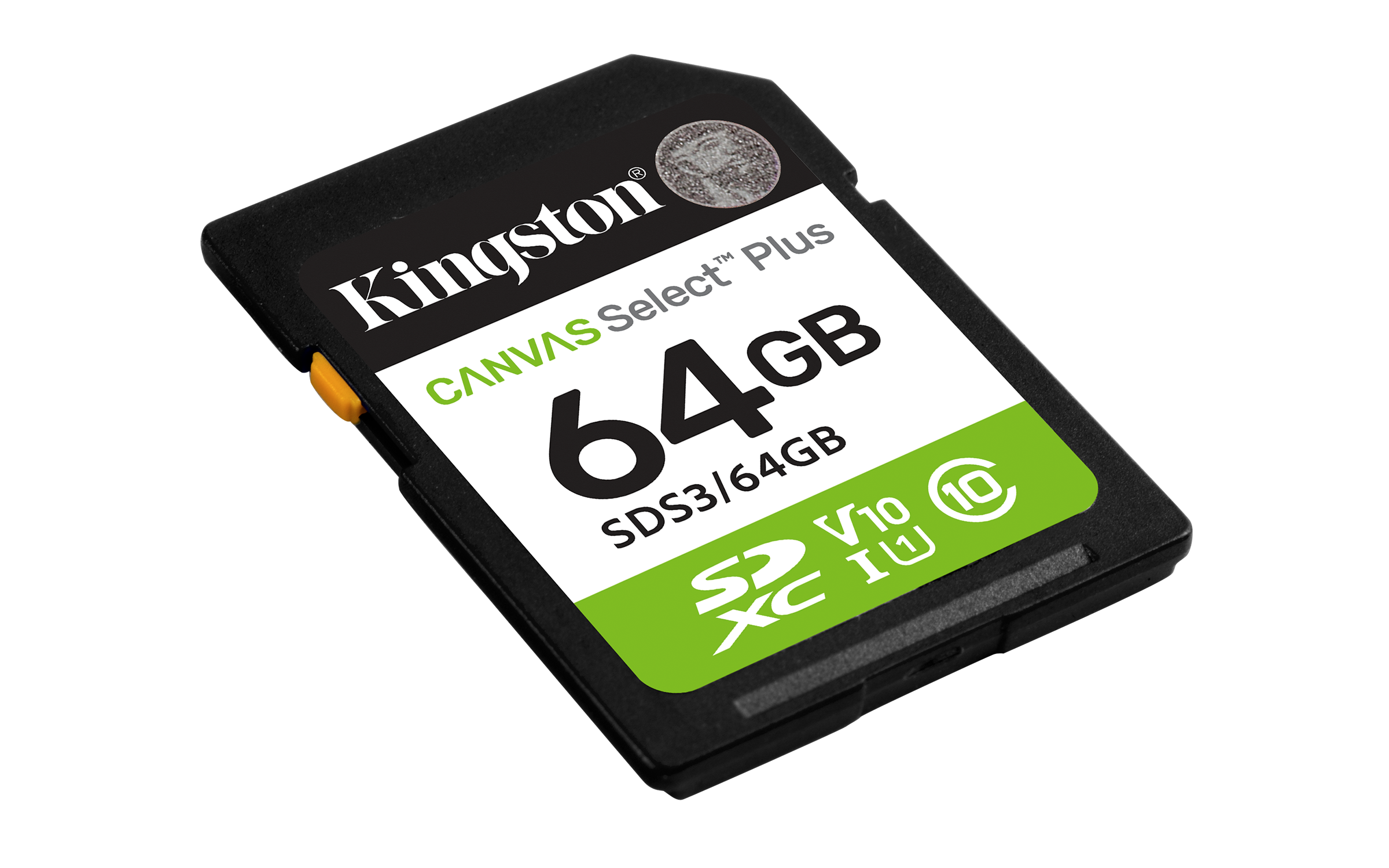 KINGSTON 64GB SDXC Canvas Select Plus Gen3 100MB/s C10 UHS-I U1 V10