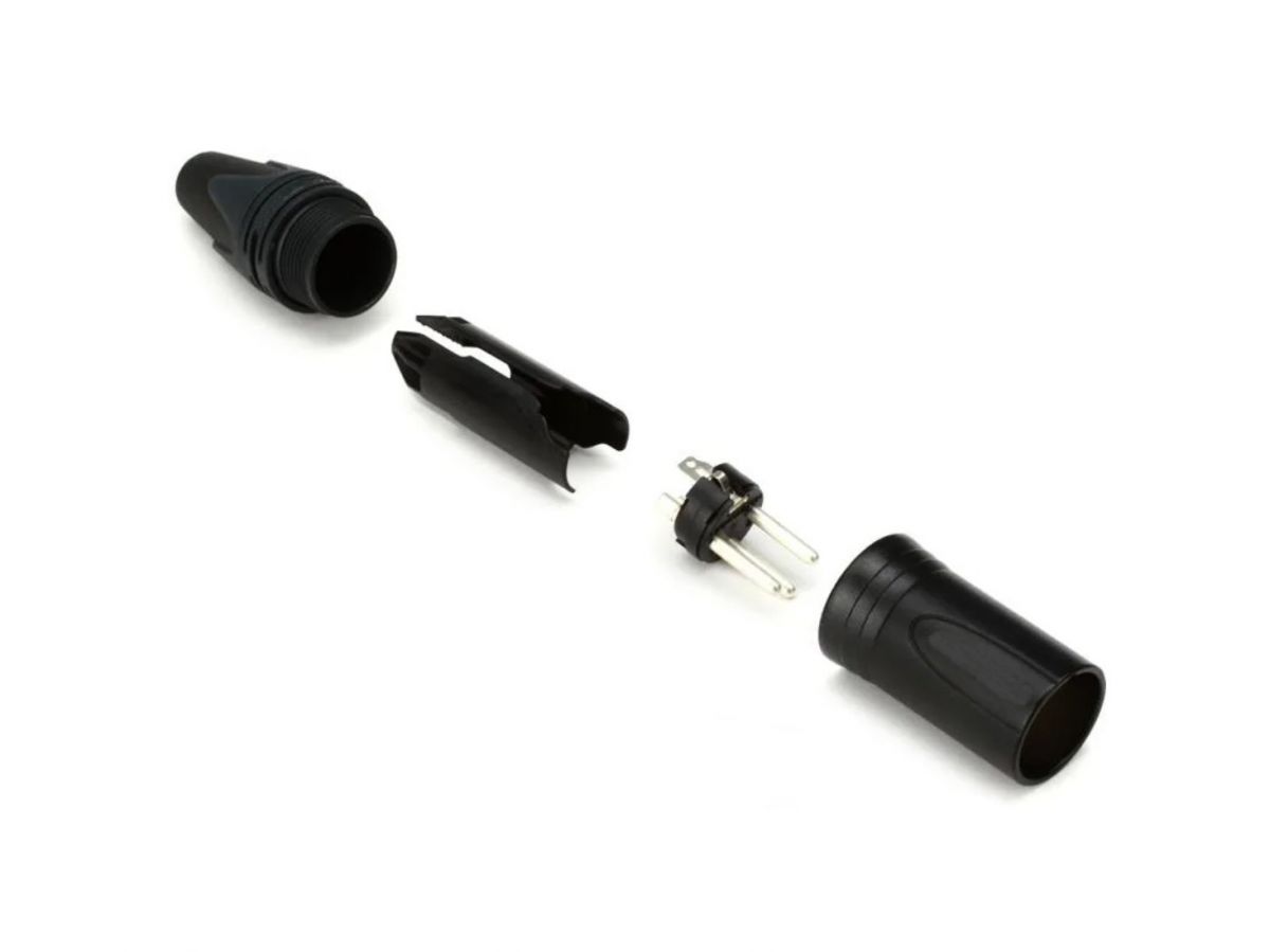 Equip Kabelverbinder 3-Polig Stecker schwarz