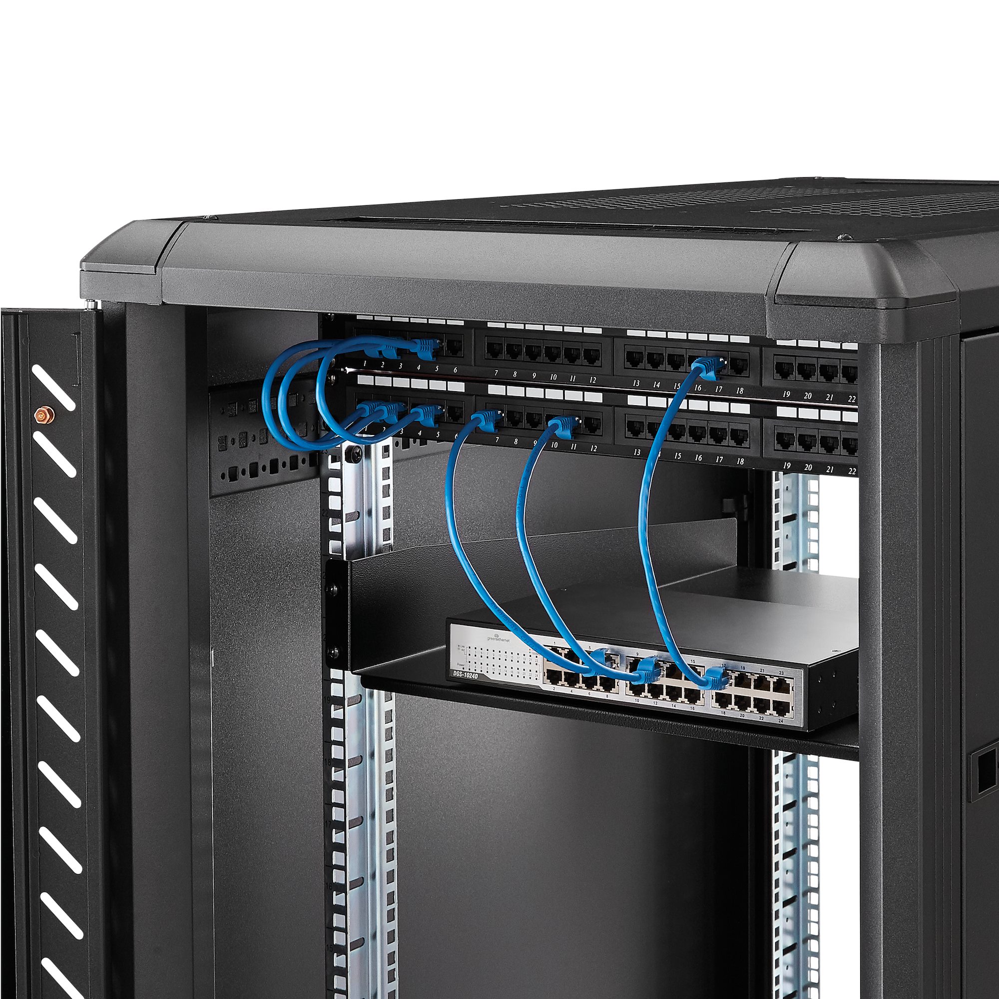 2U 22IN FIXED RACK MOUNT SHELF .