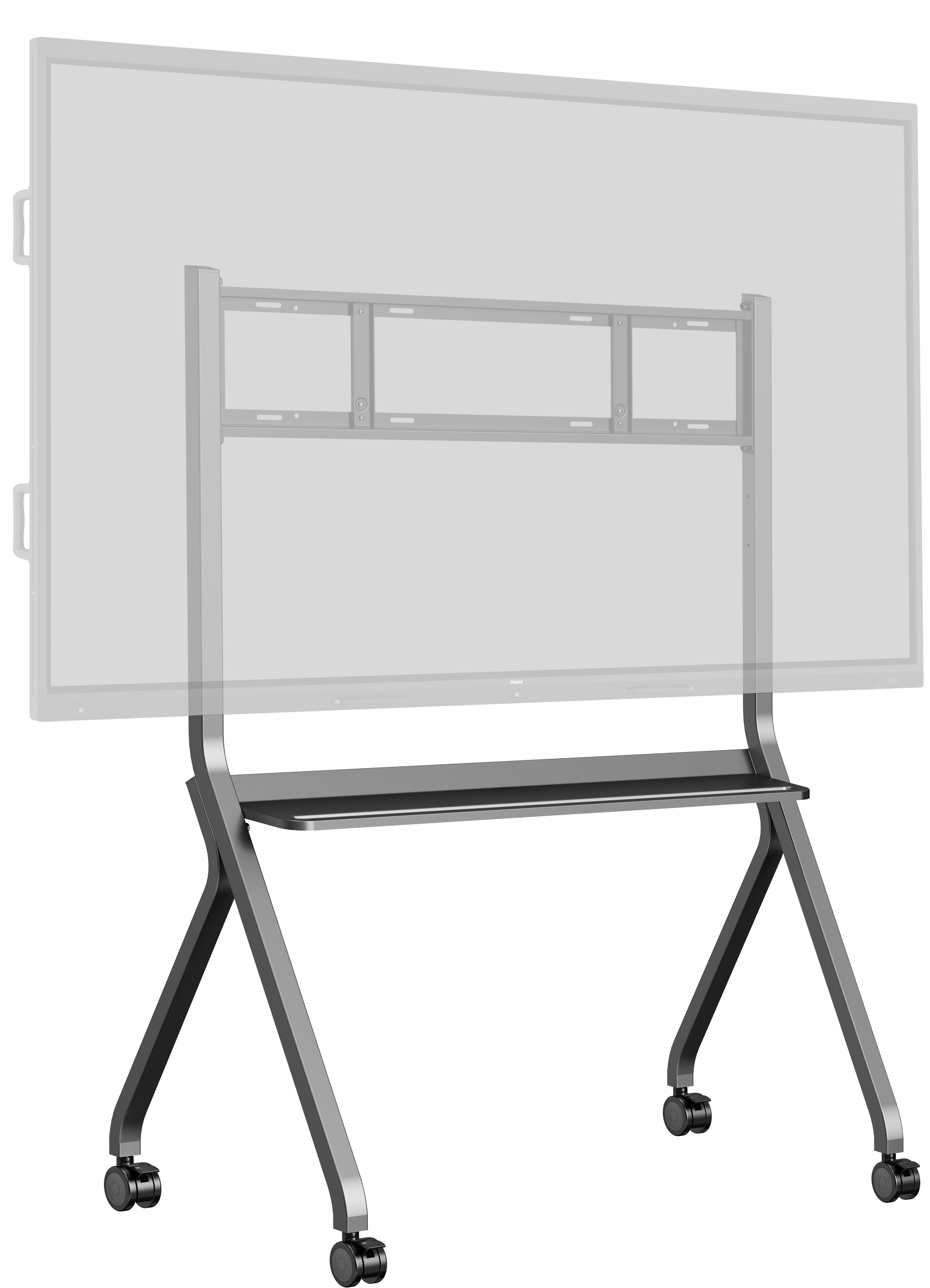CART F/ 55-86IN DISPL 800X600MM MAX100KG 3L SILVER/GREY