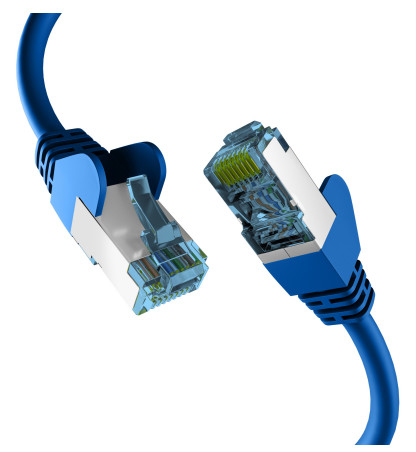 EFB RJ45 Patchkabel mit Cat7 Rohkabel 3.00m blau
