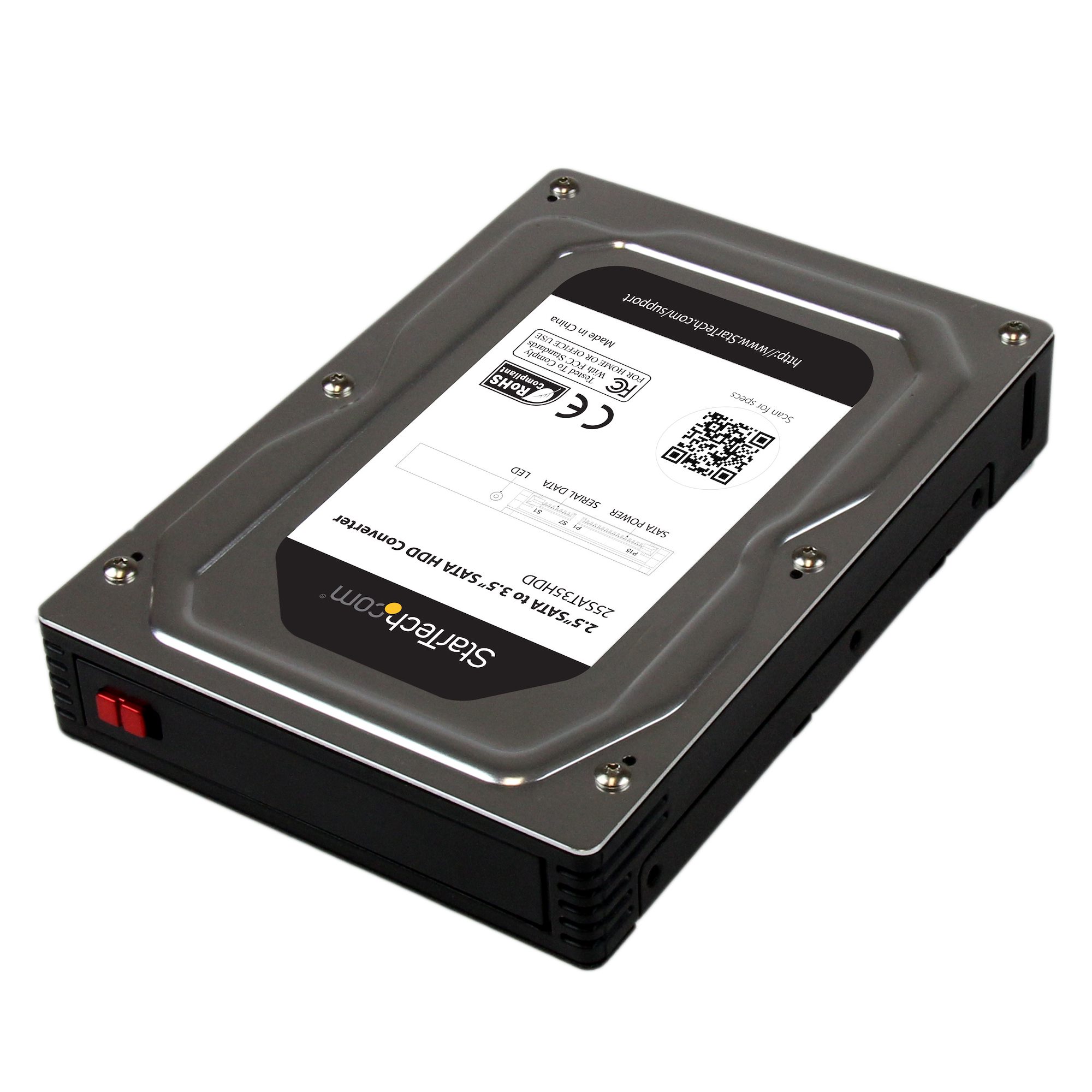 STARTECH.COM 25SAT35HDD 6.35cm/2.5in to 8.89cm/3.5in SATA Hard Drive Converter Enclosure