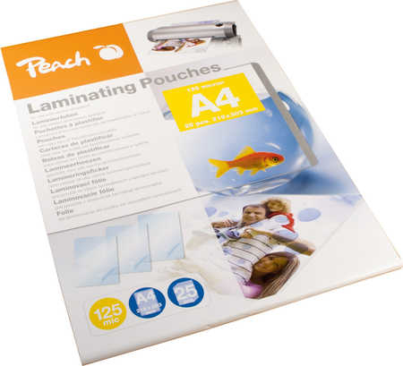 Peach Laminierfolien A4 125mic glänzend PPR525-02 25PK