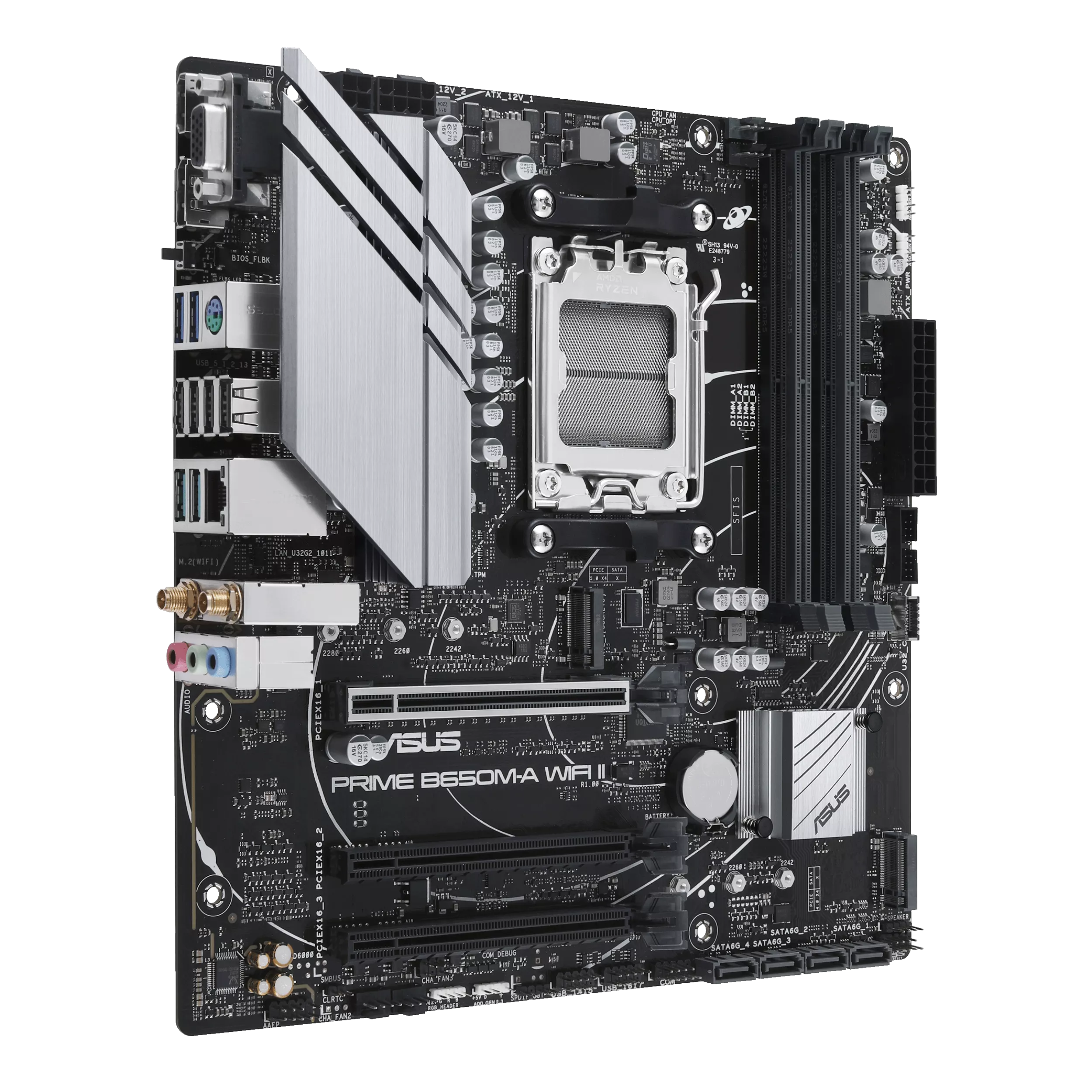 ASUS PRIME B650M-A WIFI II (AMD,AM5,DDR5,mATX)