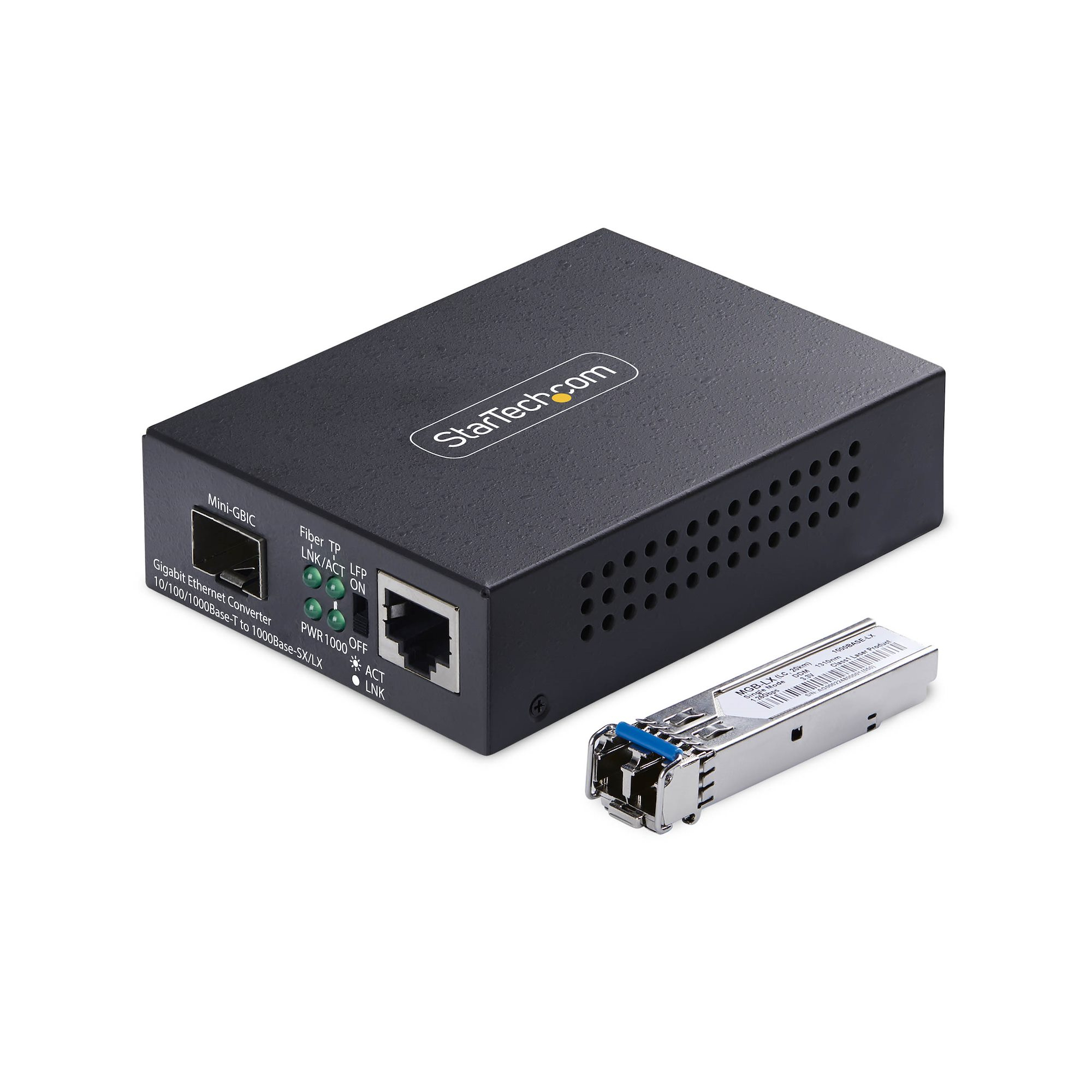 SM LC FIBER MEDIA CONVERTER .