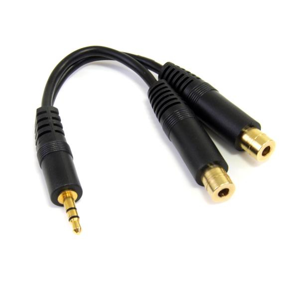 6IN STEREO SPLITTER CABLE .