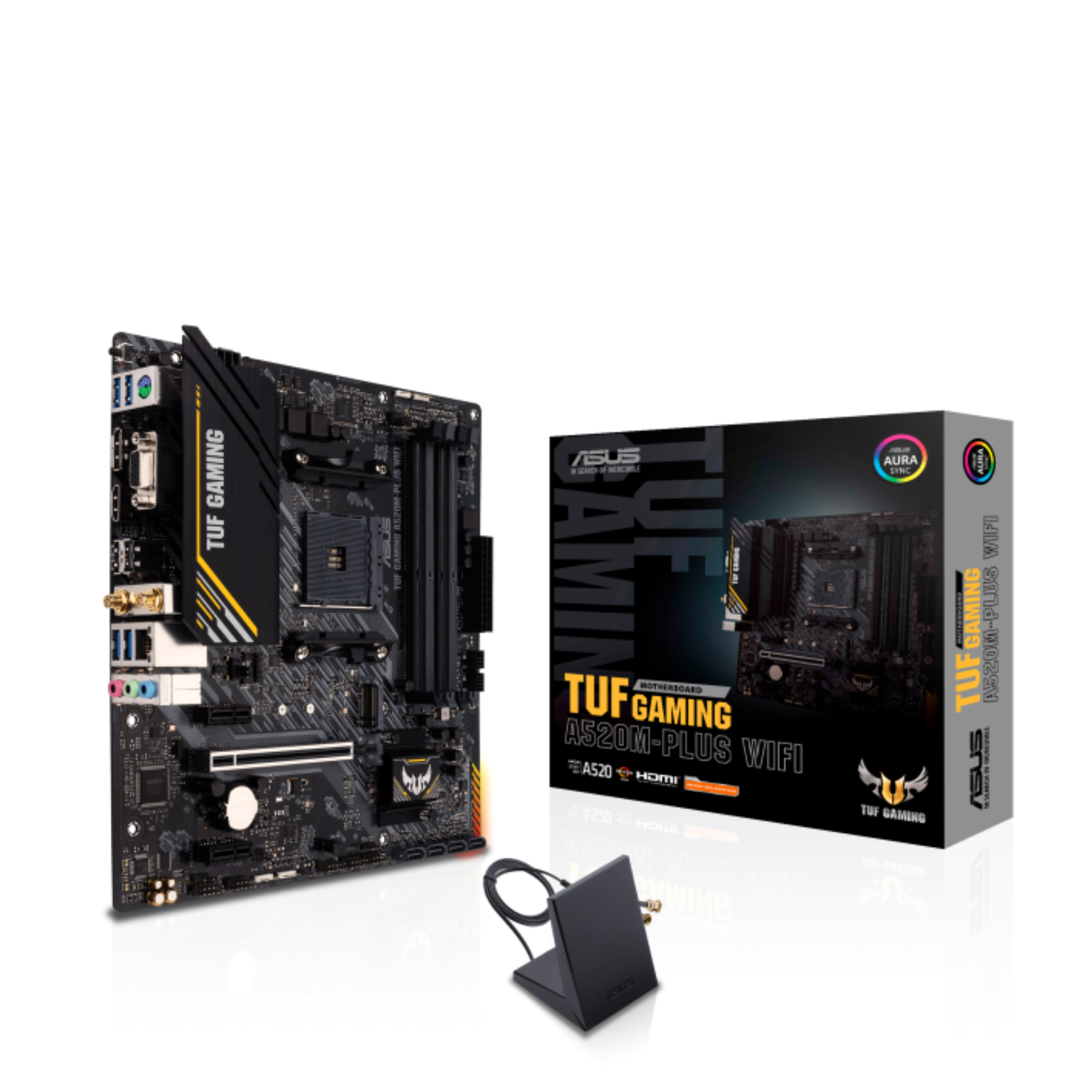 ASUS TUF GAMING A520M-PLUS WIFI (AMD,AM4,DDR4,mATX)
