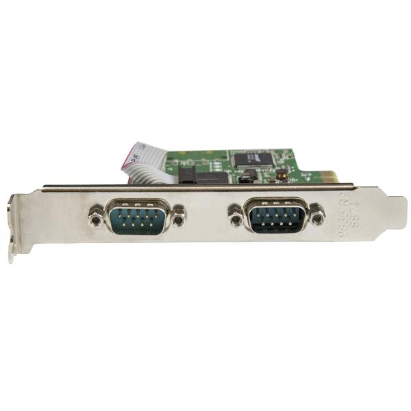 STARTECH.COM 2 Port PCI Express Seriell Karte mit 16C1050 UART - RS232 - PCIe Seriell mit Dual Channel 16C1050 UART