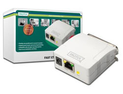 DIGITUS Printserver Fast Ethernet, 1-Port parallel