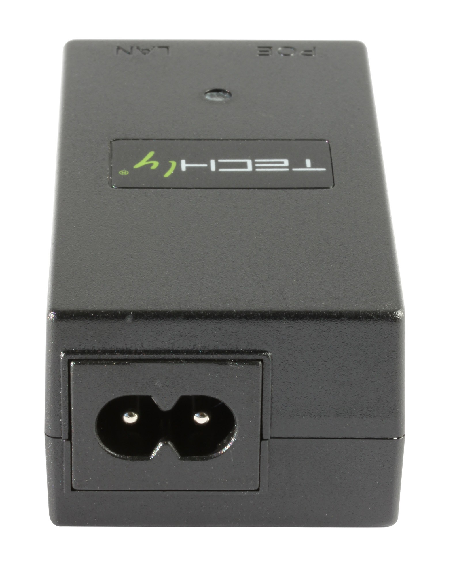 TECHLY PoE Injector Injektor 1 Port 48 V DC IEEE 802.3af kompatibel Class 3 PoE 15 Watt 10/100