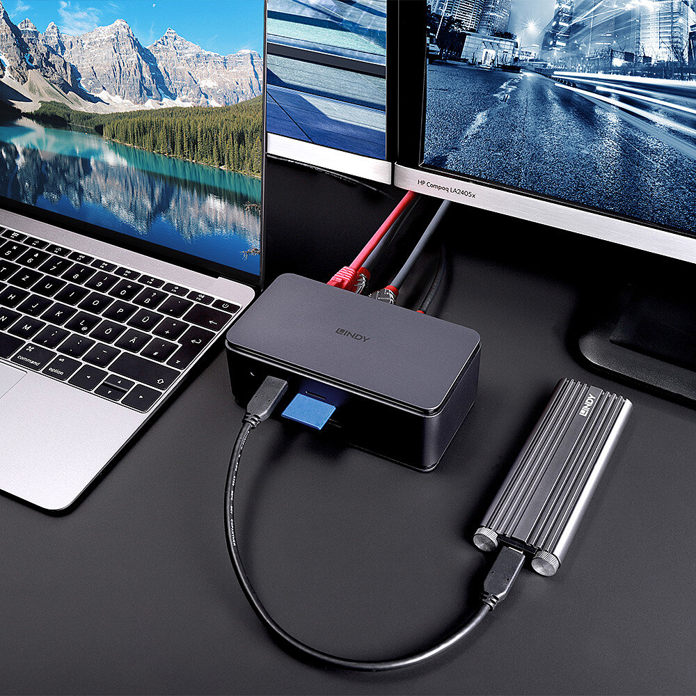 DST-PRO USB4 USB C LAPTOP DOCKING STATION