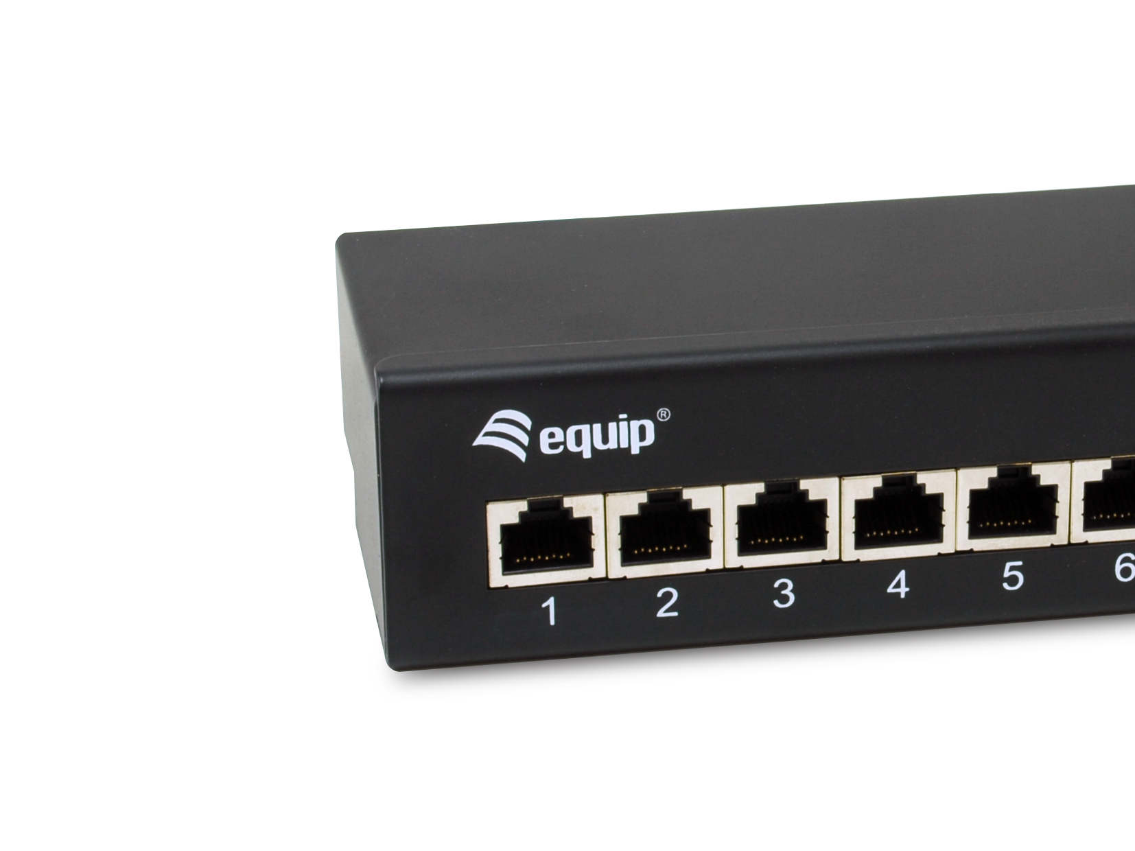 Equip Patchpanel 8xRJ45 Cat6a Desktop 500MHz RAL9005