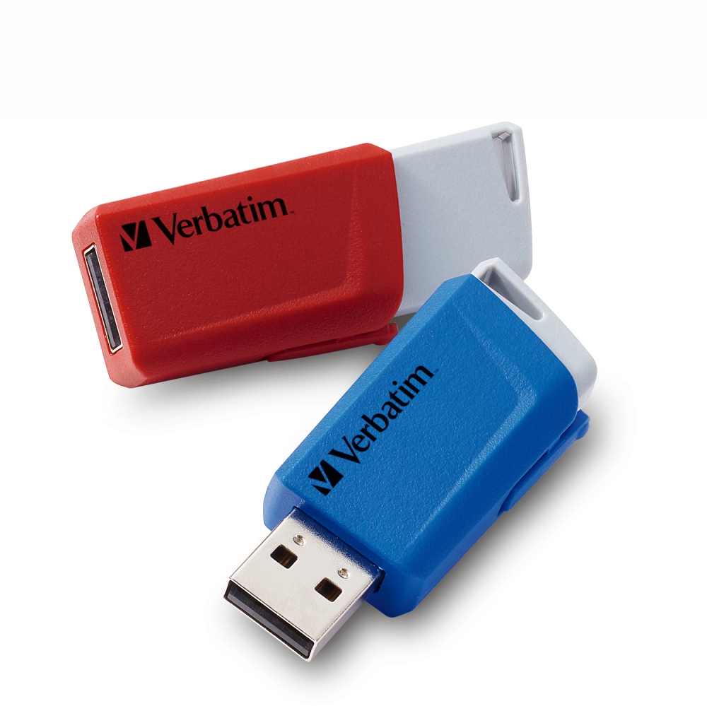 verbatim USB-Sticks Store ´n´ Click rot, blau 32 GB, 1 St.