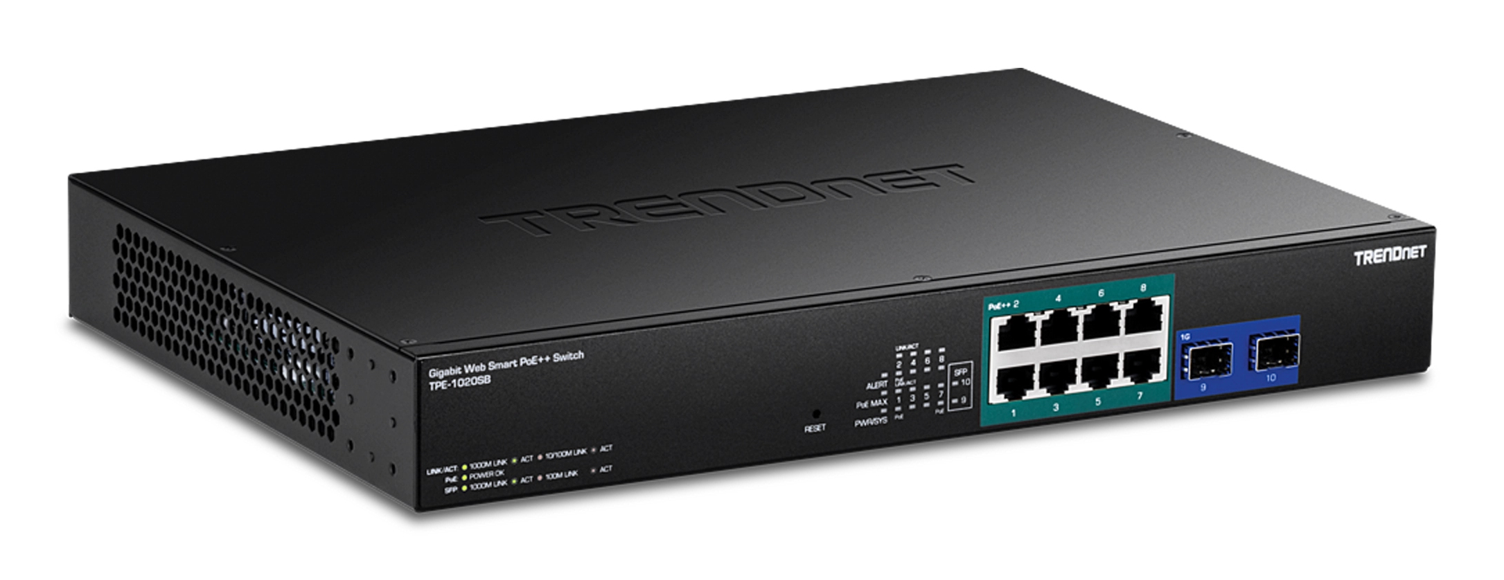 10-PORT GIGABIT WEB SMART POE++ SWITCH