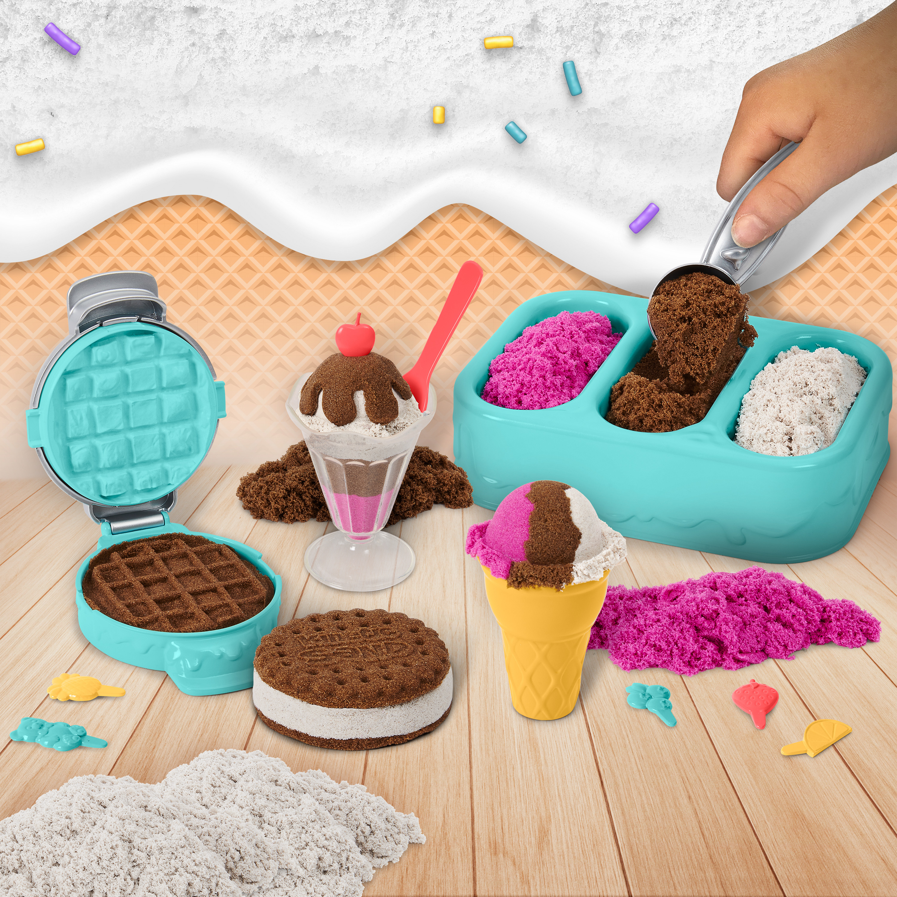 Kinetic Sand - Eiscreme Set, Spielsand