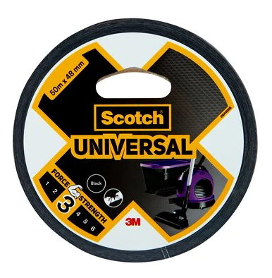 Scotch Universal Gewebeband schwarz 48,0 mm x 50,0 m 1 Rolle
