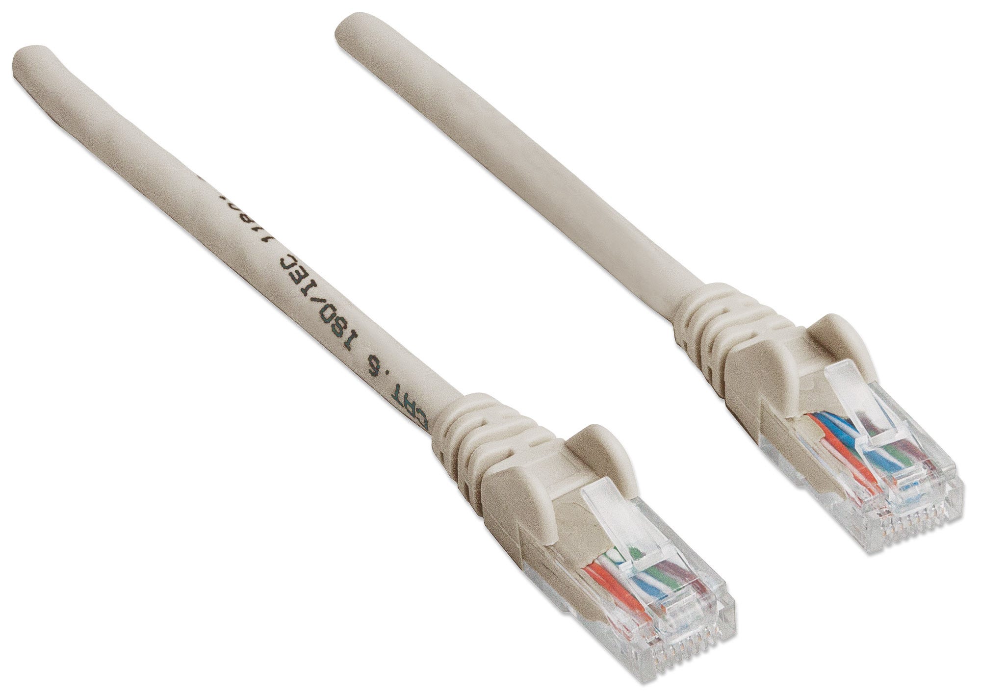 INTELLINET Patchkabel RJ45 U/UTP Cat6 20m Hebelschutz grau